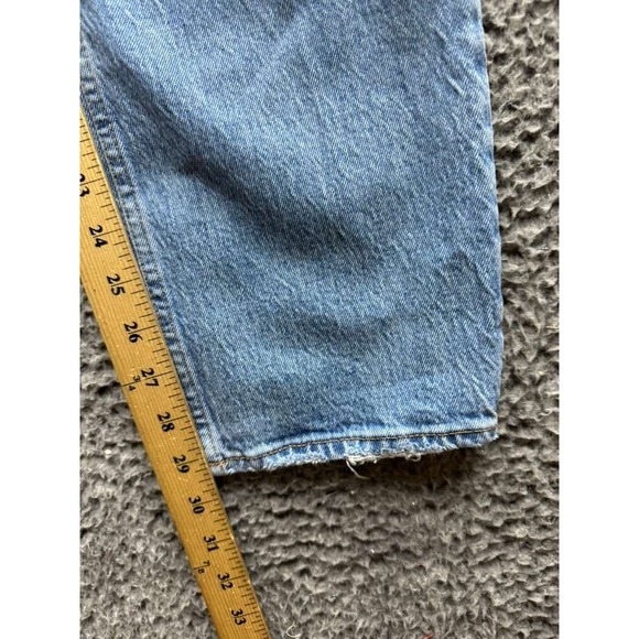 Abercrombie & Fitch The Dad High Rise Curve Love Denim Jeans Blue Womens Size 27 - Picture 12 of 16